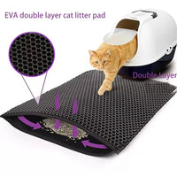 Dubbellaags Kattenbakmat | Antislip & Waterdicht Ontwerp voor Schone Ruimtes