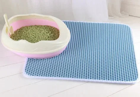 Dubbellaags Kattenbakmat | Antislip & Waterdicht Ontwerp voor Schone Ruimtes