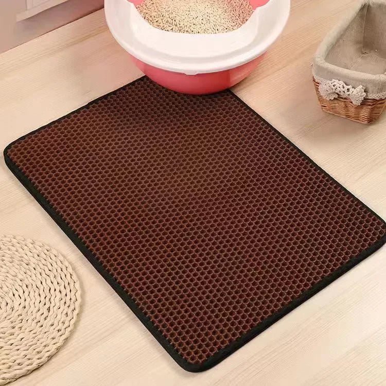 Dubbellaags Kattenbakmat | Antislip & Waterdicht Ontwerp voor Schone Ruimtes