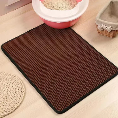 Dubbellaags Kattenbakmat | Antislip & Waterdicht Ontwerp voor Schone Ruimtes