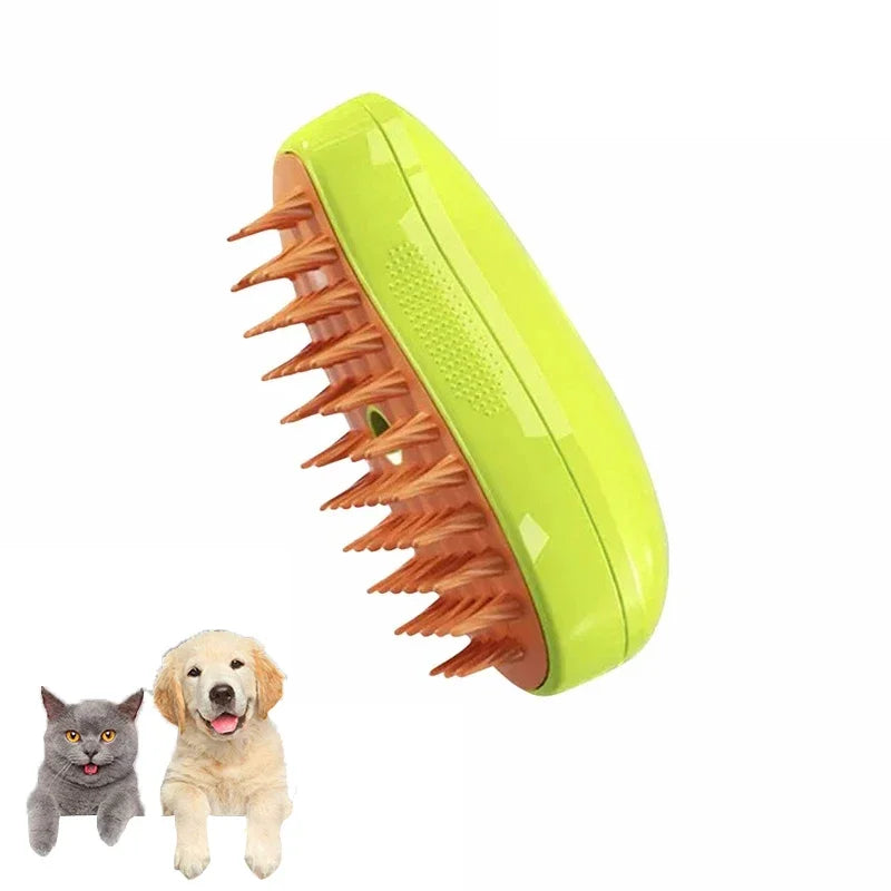 3-in-1 kat en honden stoomborstel