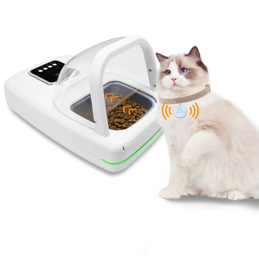 Slimme Kattenvoerbak | Automatische Kattenvoerbak met RFID Technologie | Ideal voor Meerdere Huisdieren met Gemakkelijke Reiniging