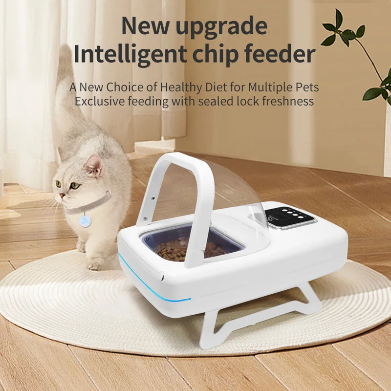 Slimme Kattenvoerbak | Automatische Kattenvoerbak met RFID Technologie | Ideal voor Meerdere Huisdieren met Gemakkelijke Reiniging