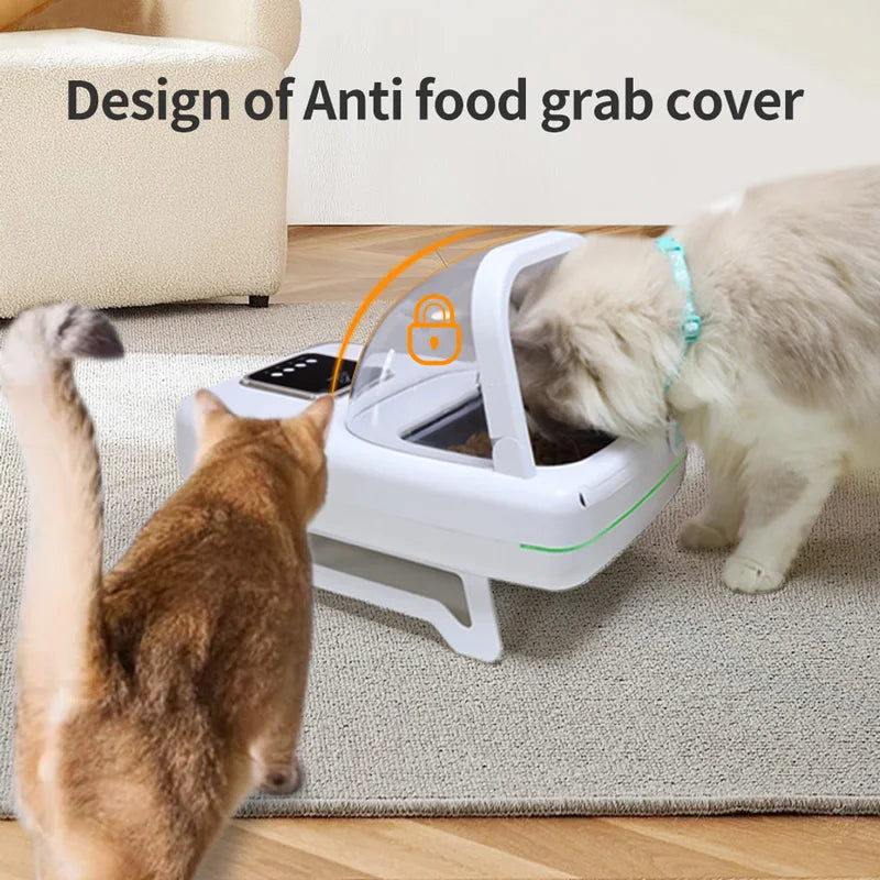 Slimme Kattenvoerbak | Automatische Kattenvoerbak met RFID Technologie | Ideal voor Meerdere Huisdieren met Gemakkelijke Reiniging