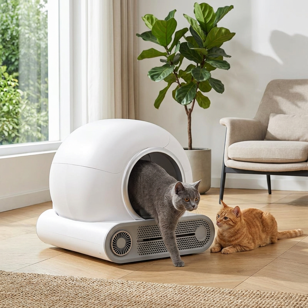 Sfeerbeeld slimme kattenbak
